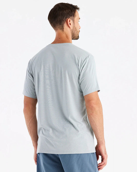Bamboo Flex Pocket S/S T-Shirt - Heather Aspen Grey