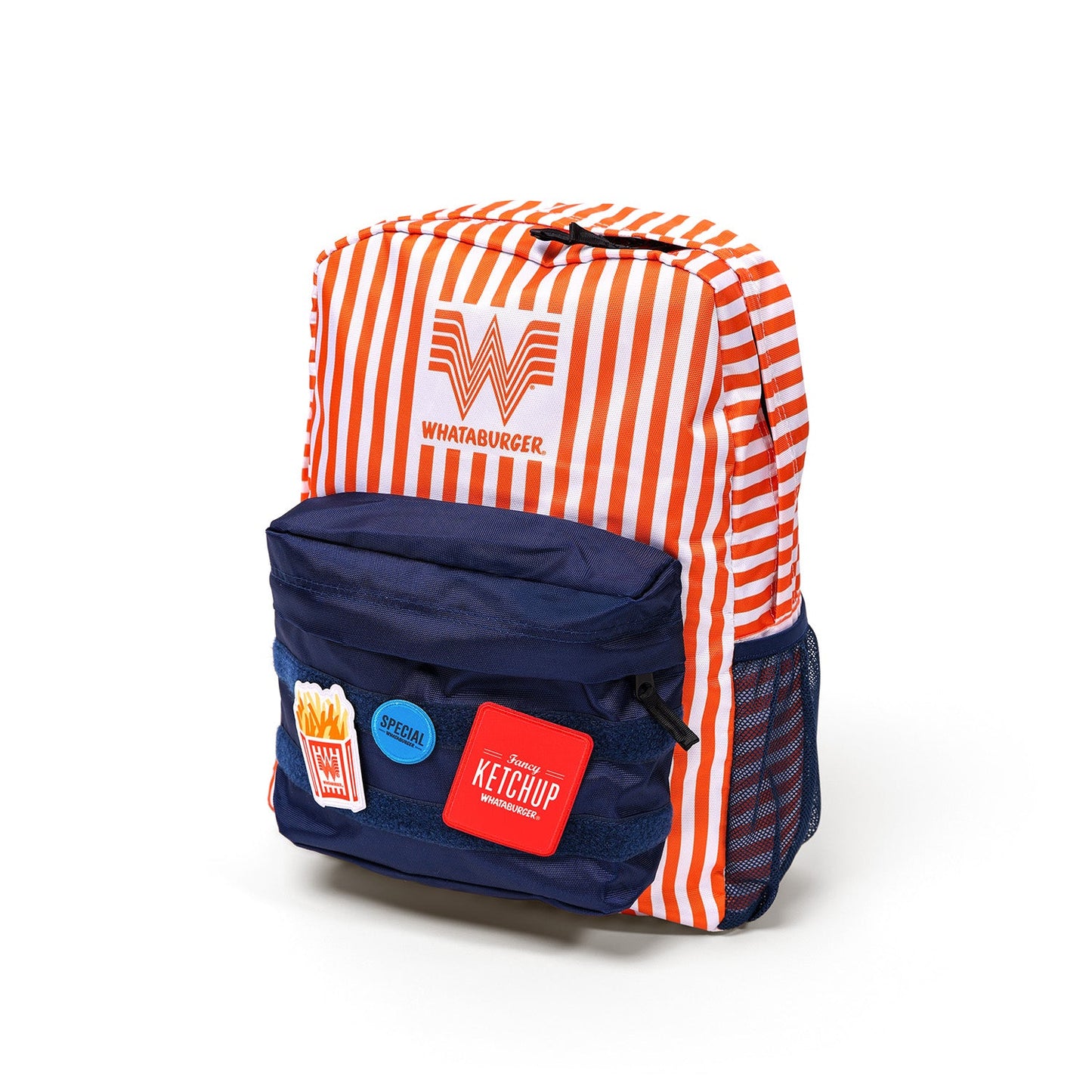 Striped Patch Backpack