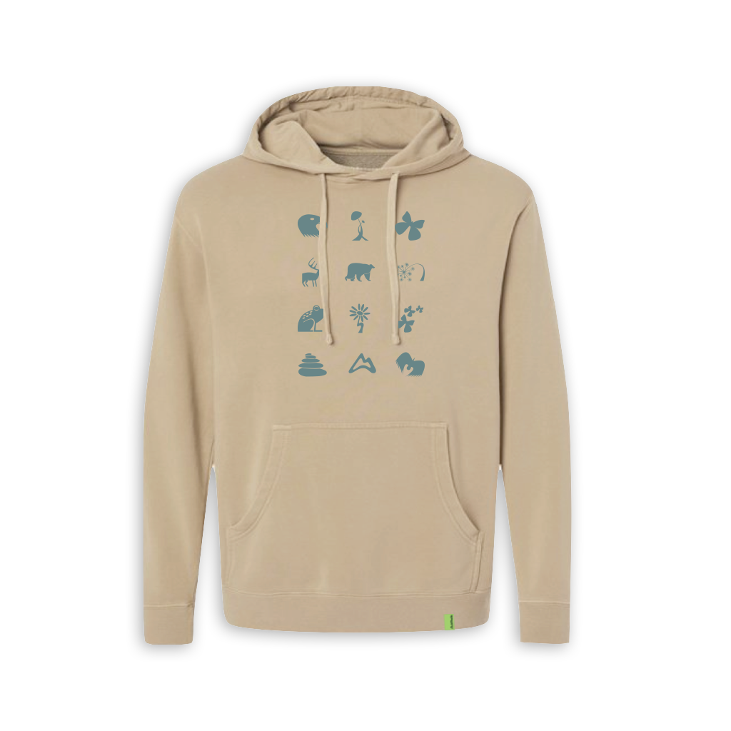 Forest Friends Comfort Wash Hoodie - Natural