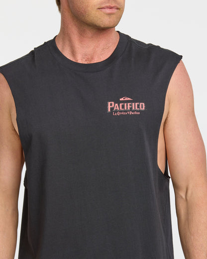 Pacifico Search For Beauty Muscle T-Shirt - Black