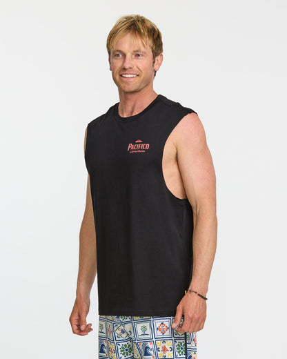 Pacifico Search For Beauty Muscle T-Shirt - Black