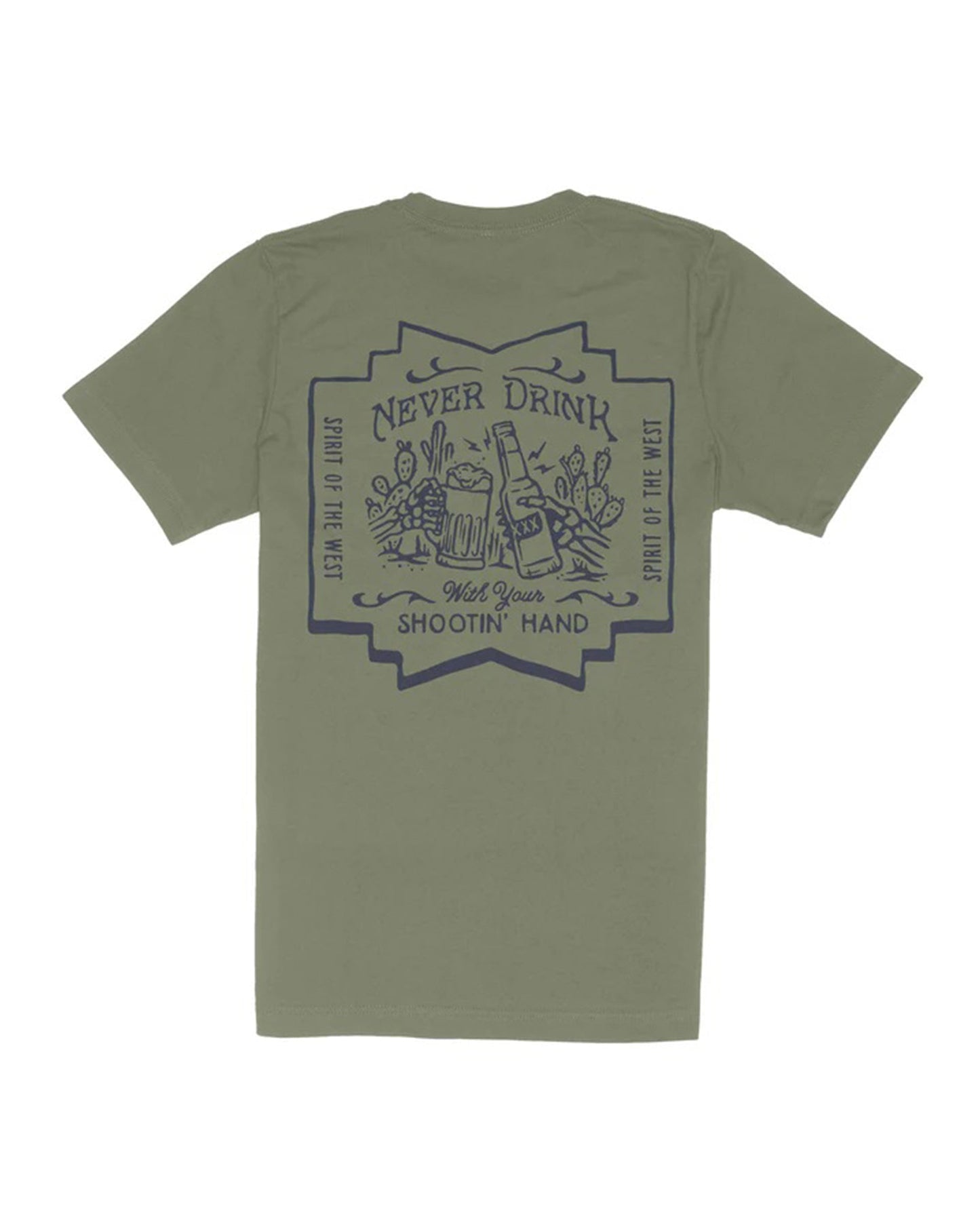 Shootin' Hand S/S T-Shirt - ¡Salud! Edition - Sage