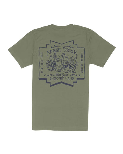 Shootin' Hand S/S T-Shirt - ¡Salud! Edition - Sage