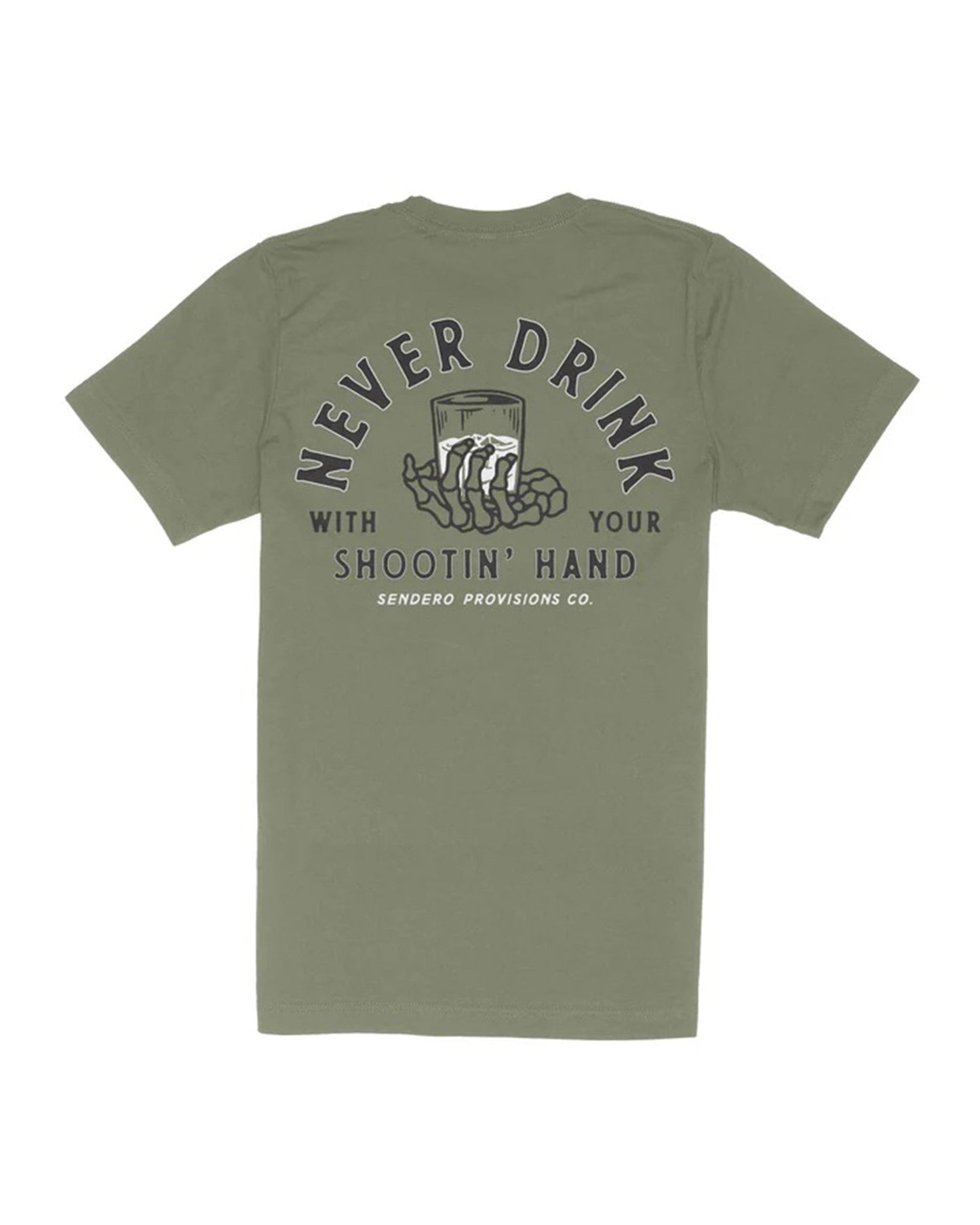 Shootin' Hand T-Shirt - Sage