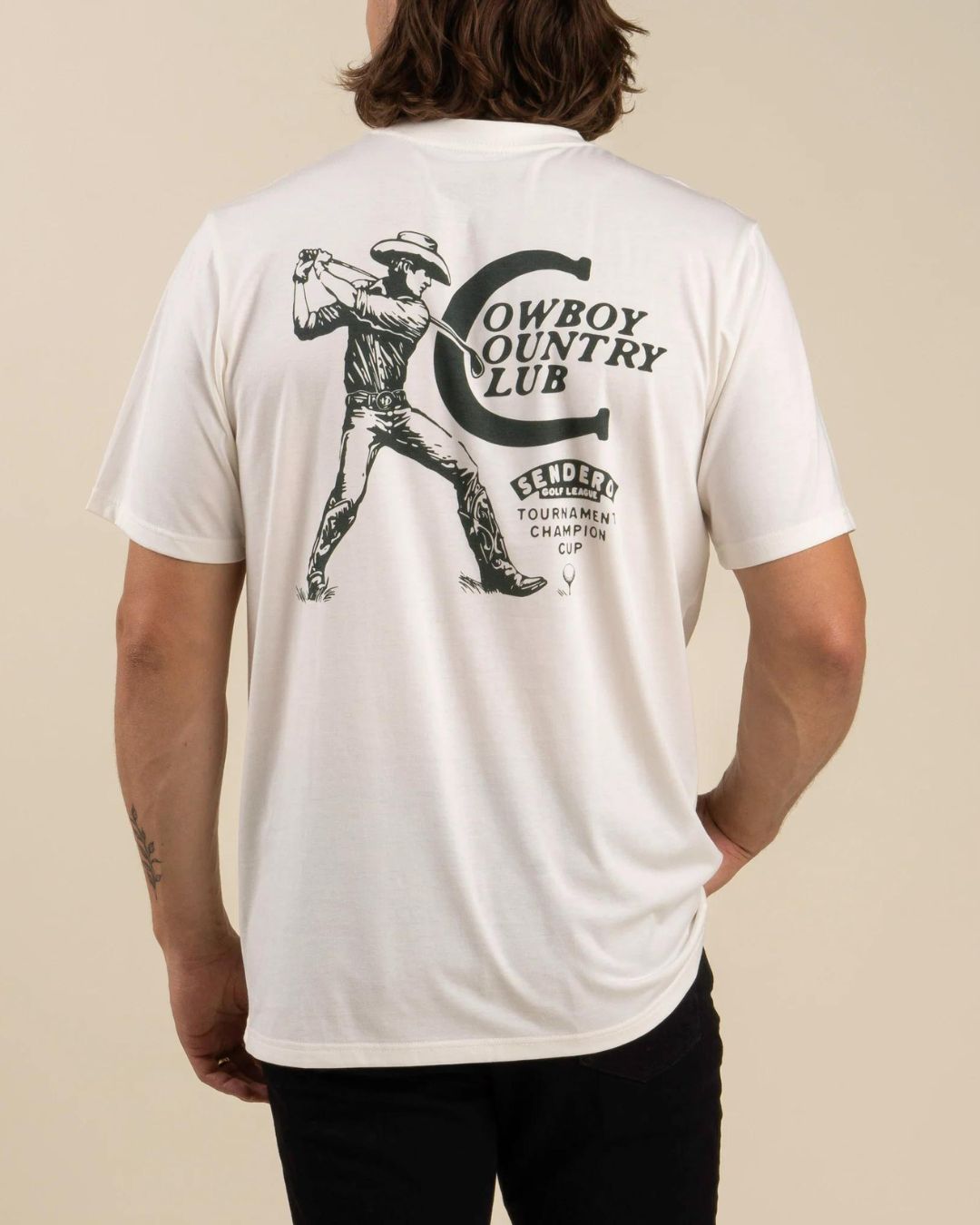 Cowboy Country Club S/S T-Shirt - Vintage White