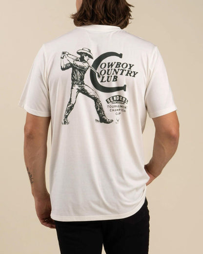 Cowboy Country Club S/S T-Shirt - Vintage White