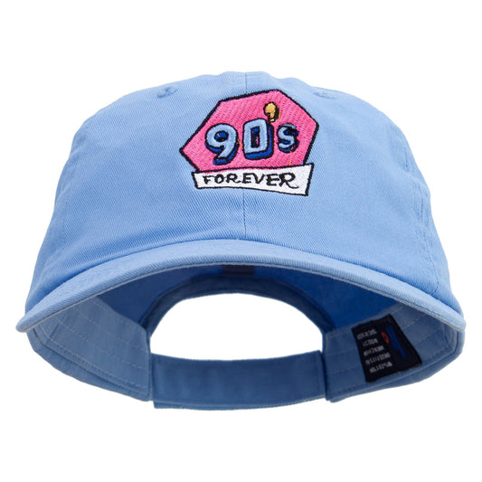 90's Forever Logo Embroidered Low Profile Dyed Cotton Twill Cap