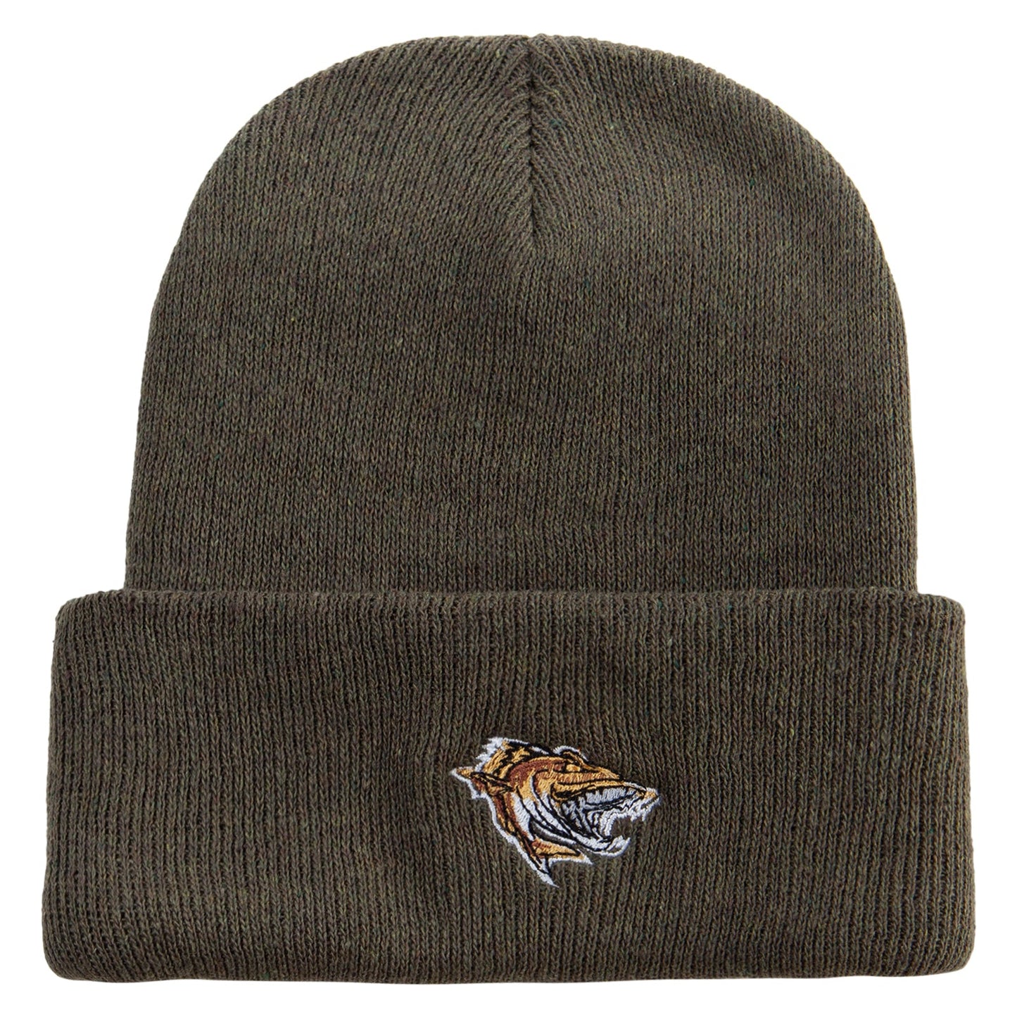 Made in USA Wild Fish Illustration Stretch ECO Cotton Long Beanie