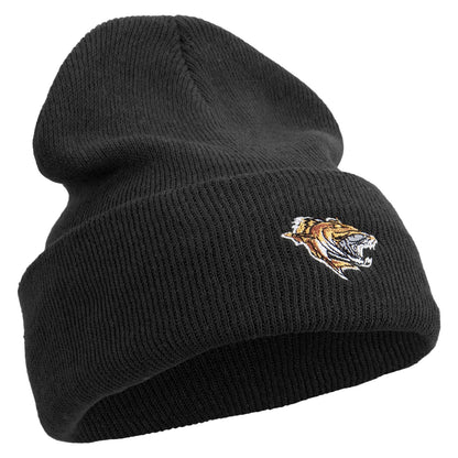 Made in USA Wild Fish Illustration Stretch ECO Cotton Long Beanie