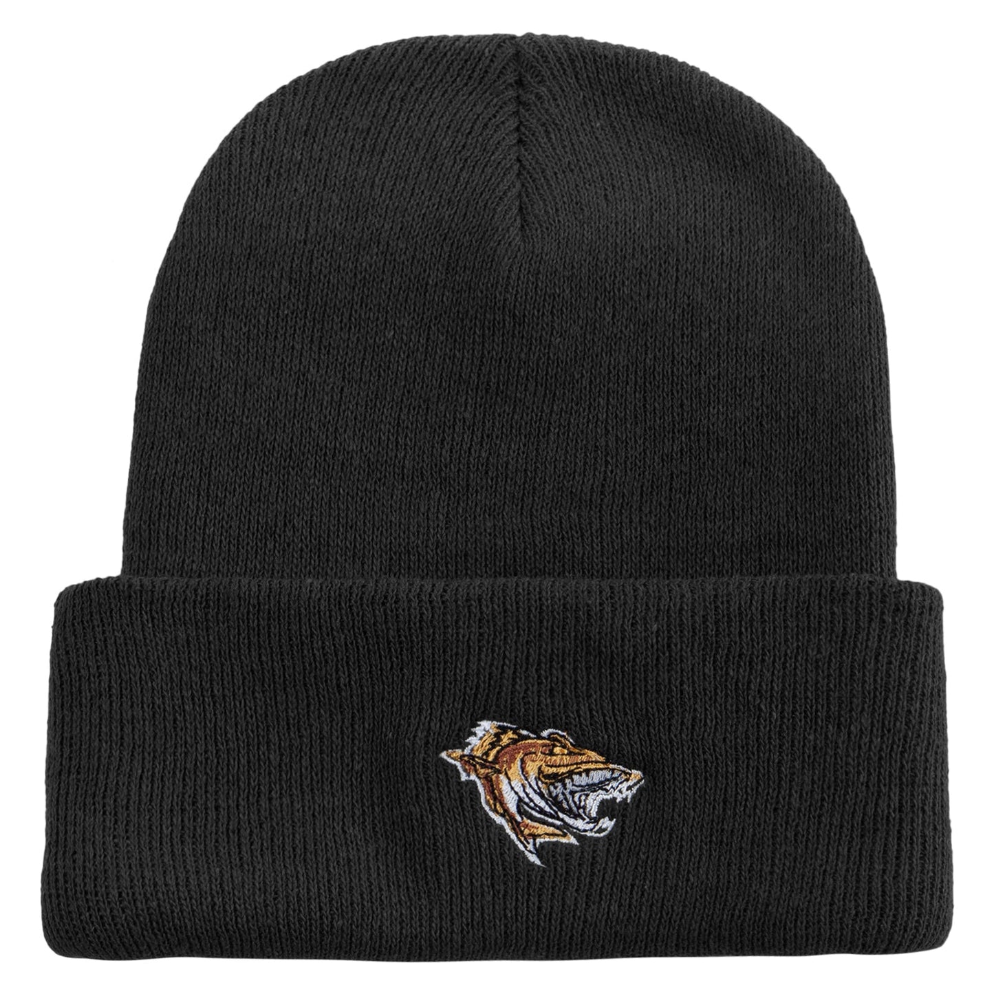 Made in USA Wild Fish Illustration Stretch ECO Cotton Long Beanie