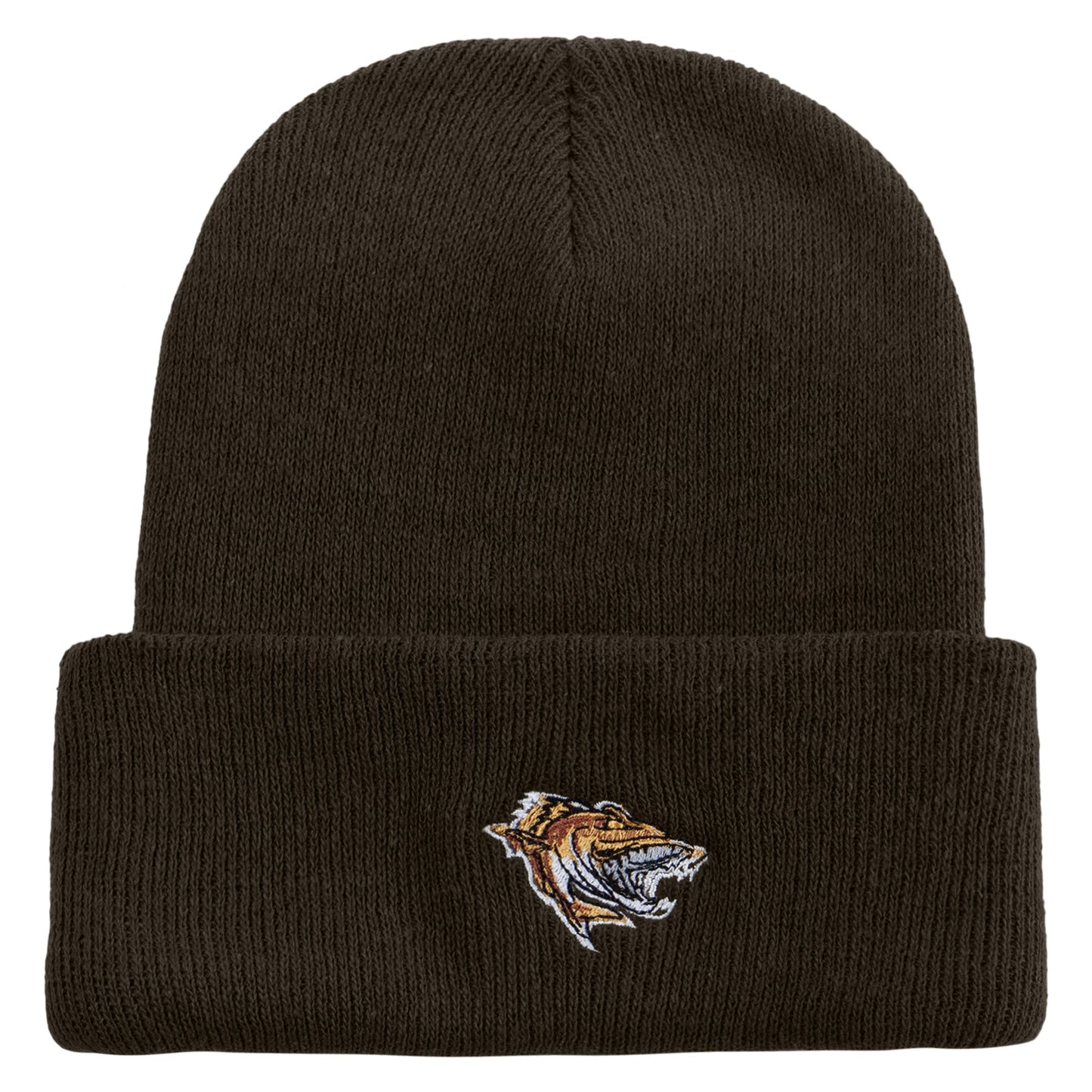 Made in USA Wild Fish Illustration Stretch ECO Cotton Long Beanie