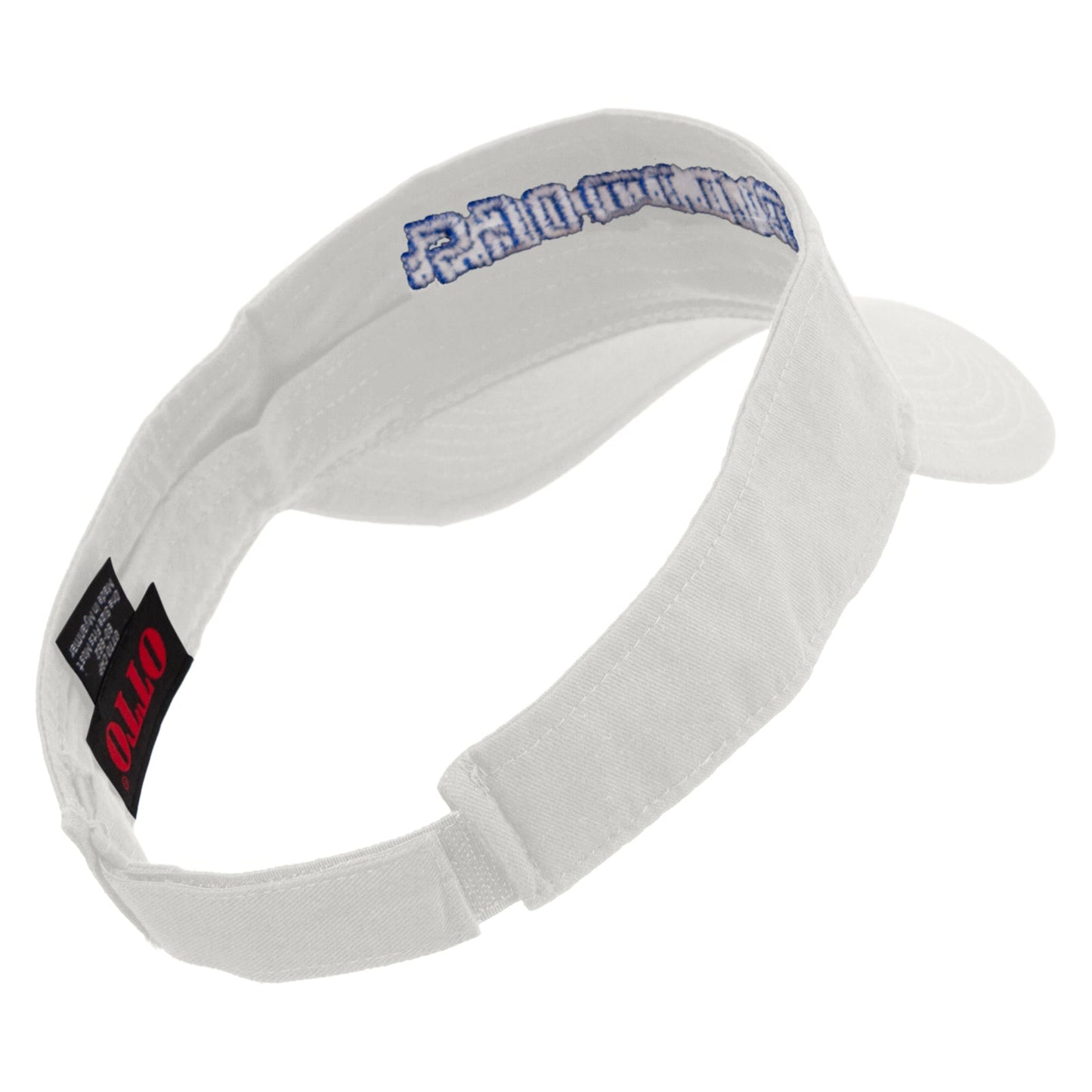 Football Bulldog Logo Embroidered Cotton Twill Sun Visor