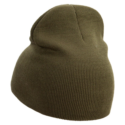 Jacksonville Logo Embroidered 8 inch Acrylic Short Beanie
