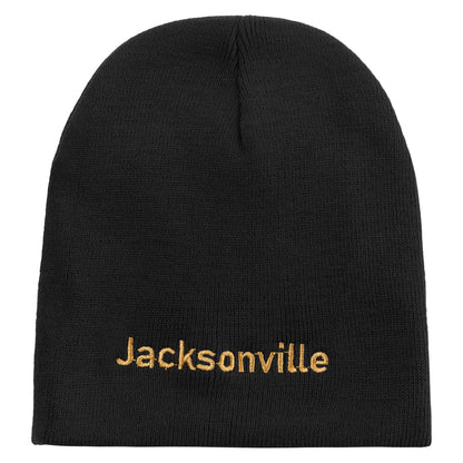 Jacksonville Logo Embroidered 8 inch Acrylic Short Beanie