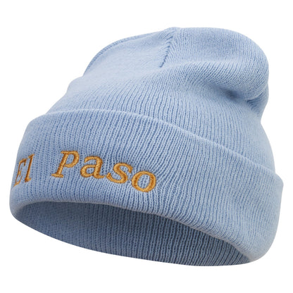 El Paso Logo Embroidered Super Stretch Knit Watch Cap Beanie