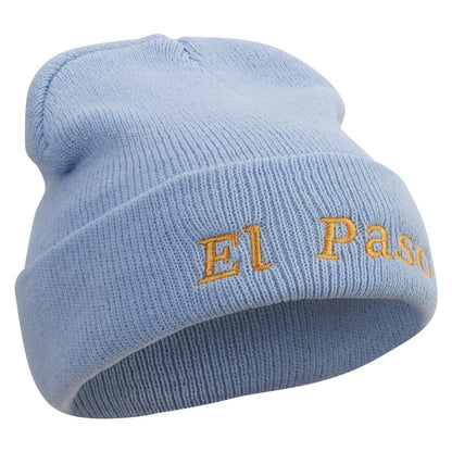 El Paso Logo Embroidered Super Stretch Knit Watch Cap Beanie