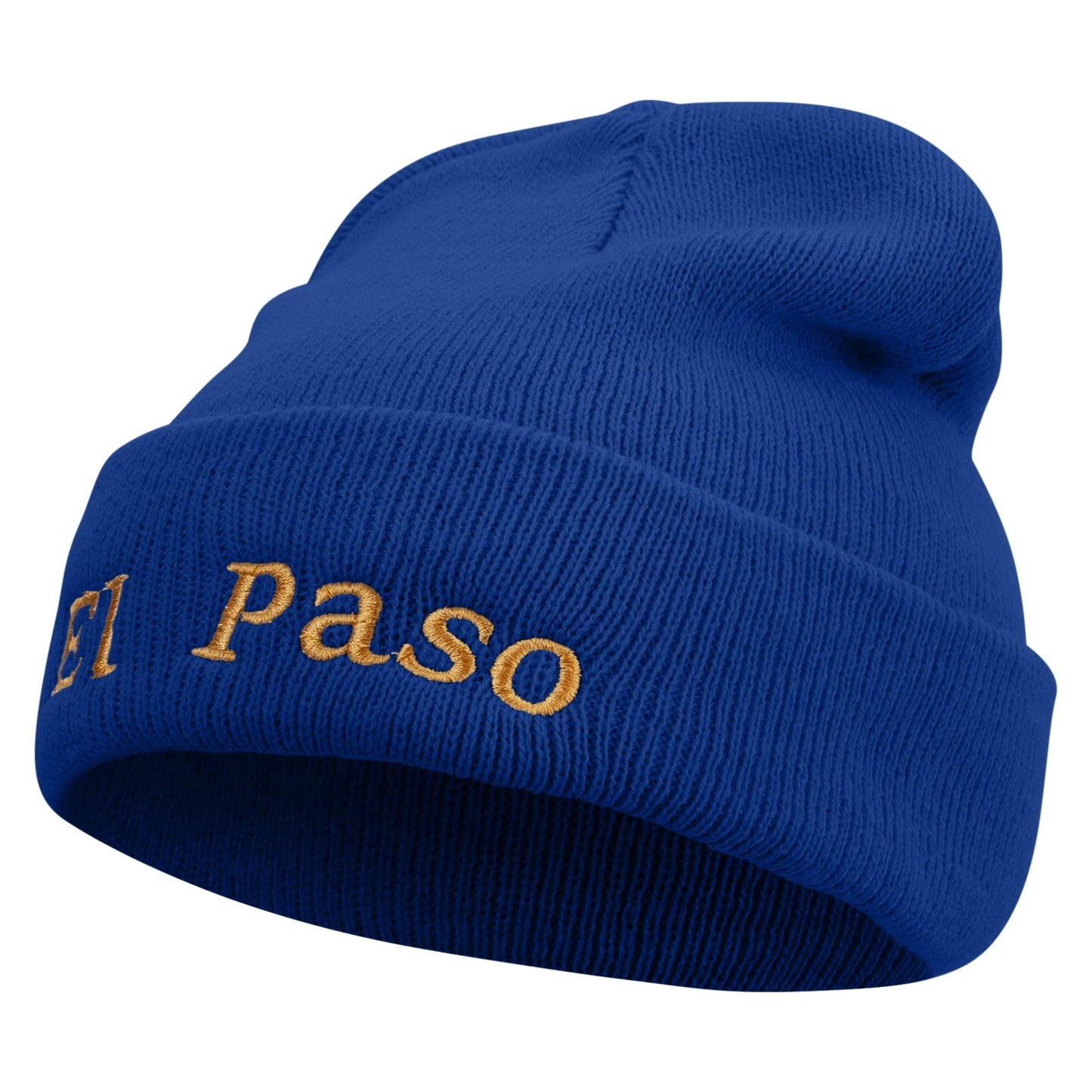 El Paso Logo Embroidered Super Stretch Knit Watch Cap Beanie