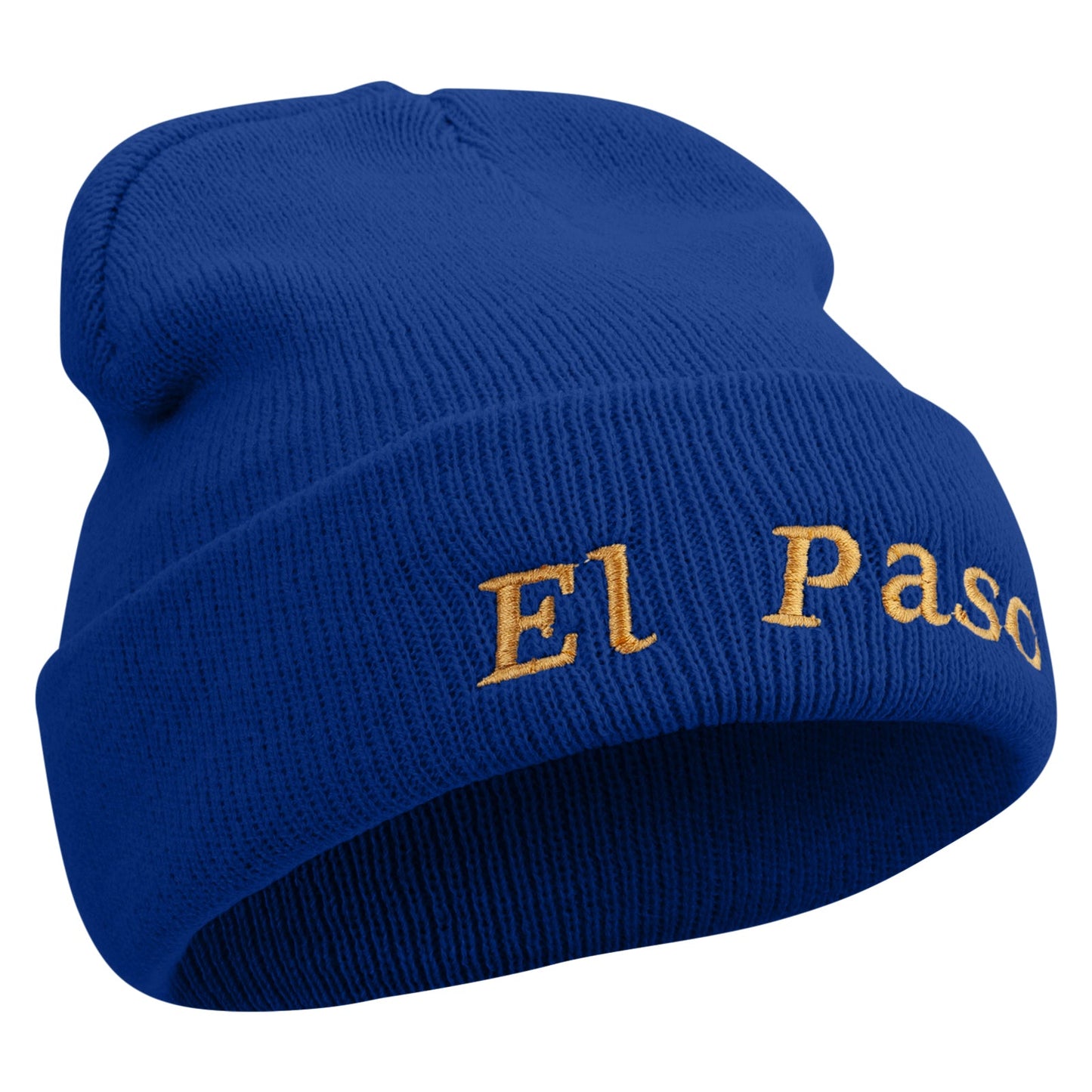 El Paso Logo Embroidered Super Stretch Knit Watch Cap Beanie