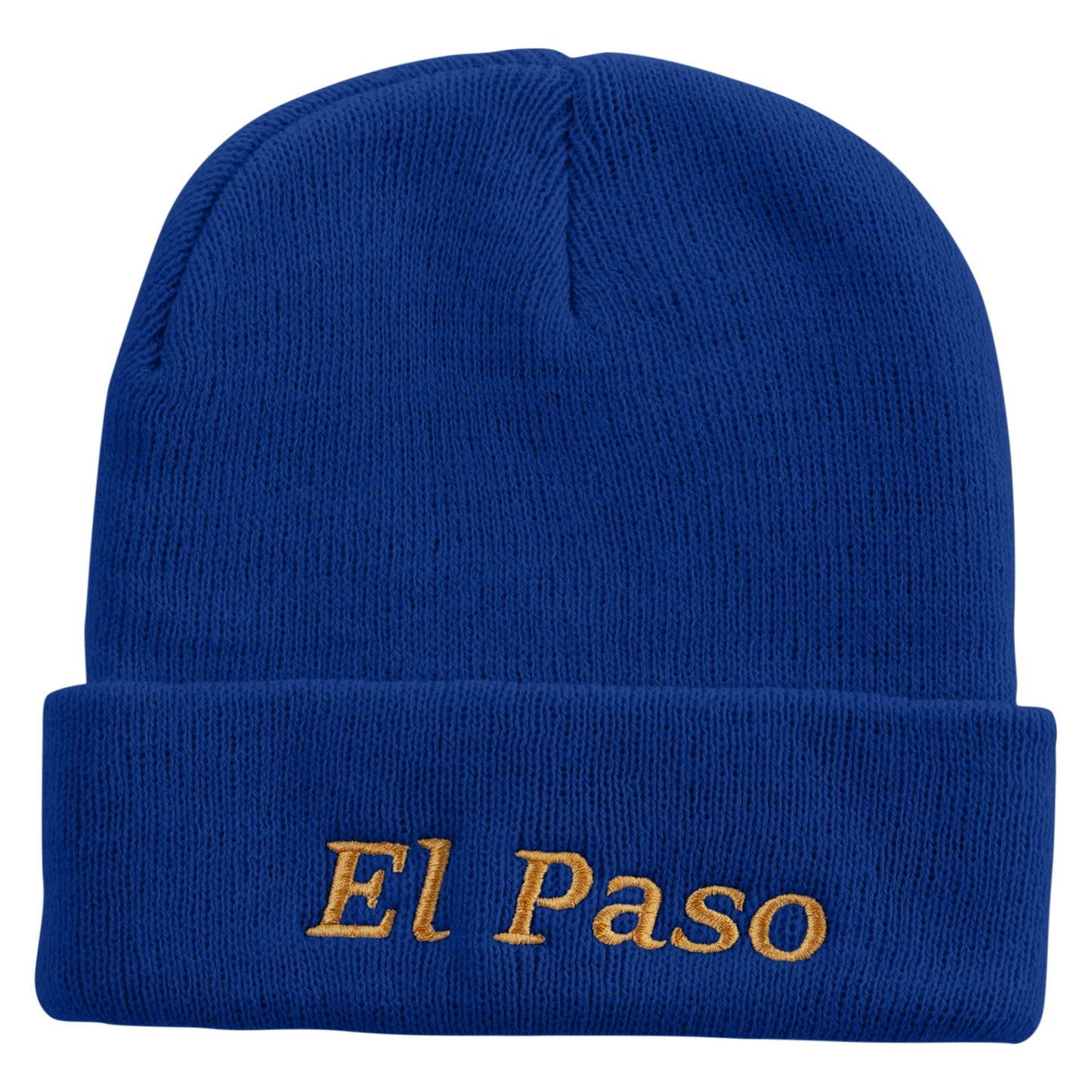 El Paso Logo Embroidered Super Stretch Knit Watch Cap Beanie