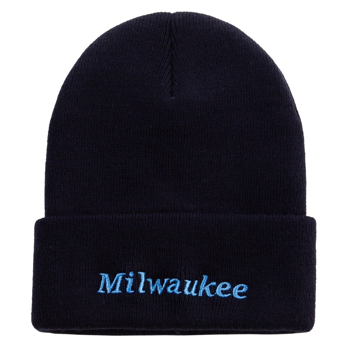 Milwaukee Wisconsin Logo Embroidered Super Stretch Knit Watch Cap Beanie