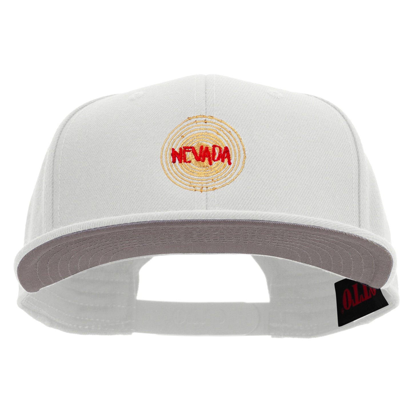 Nevada Lettering Design Embroidered Wool Blend Prostyle 2 Tone Snapback