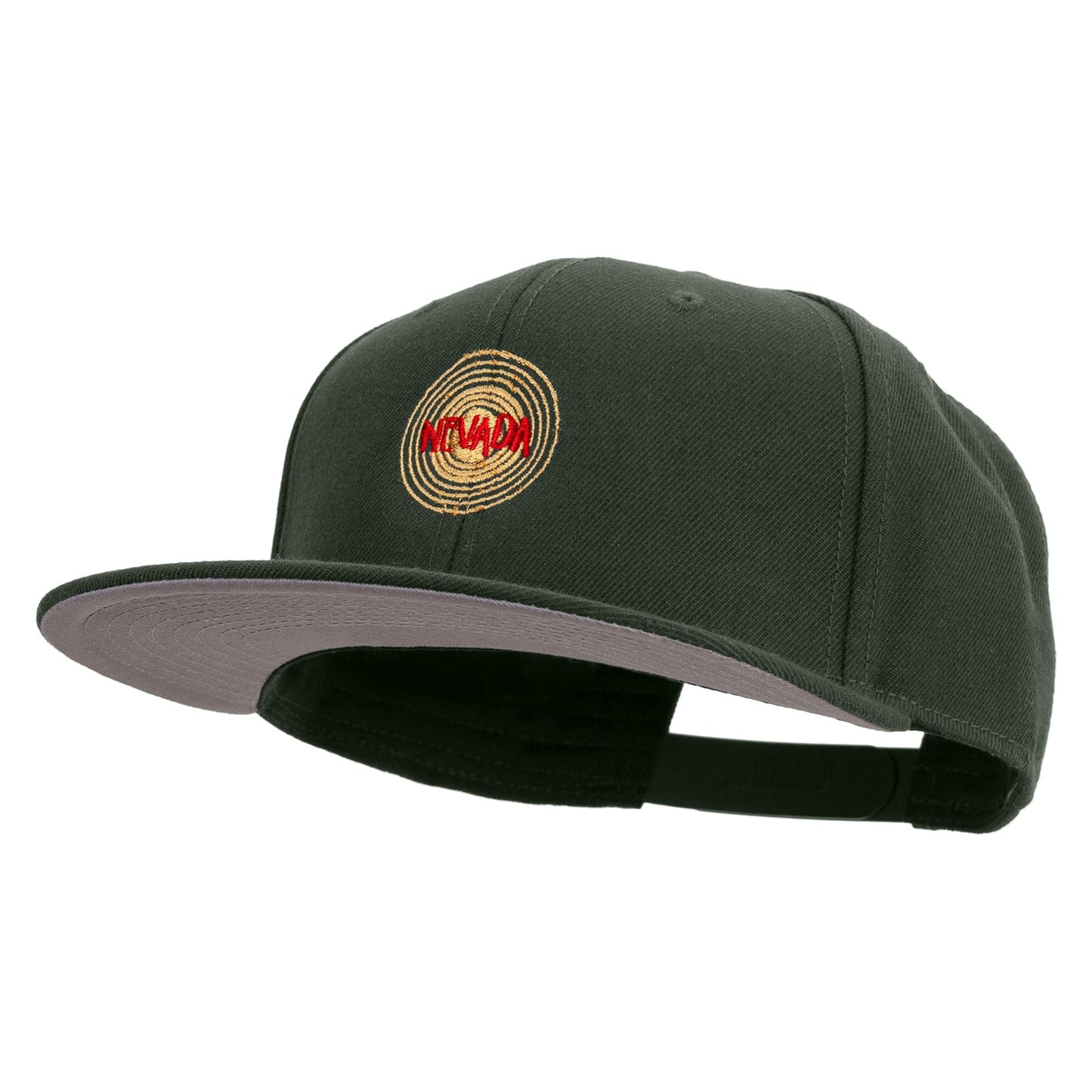 Nevada Lettering Design Embroidered Wool Blend Prostyle 2 Tone Snapback
