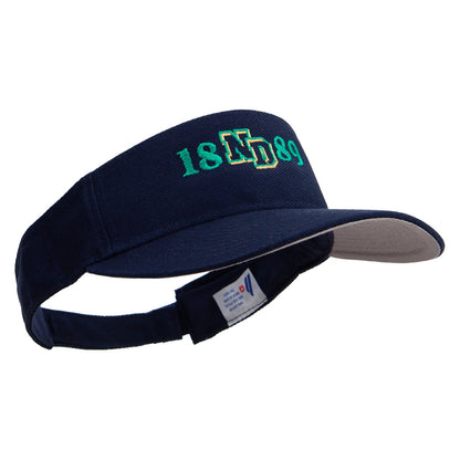 North Dakota Embroidered Cotton Sports Visors