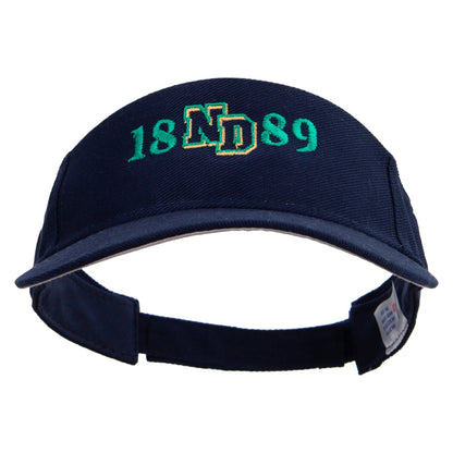North Dakota Embroidered Cotton Sports Visors