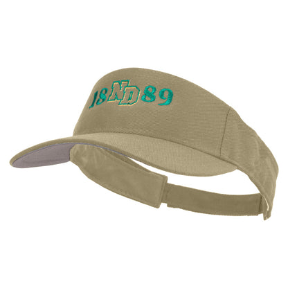 North Dakota Embroidered Cotton Sports Visors