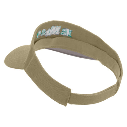 North Dakota Embroidered Cotton Sports Visors