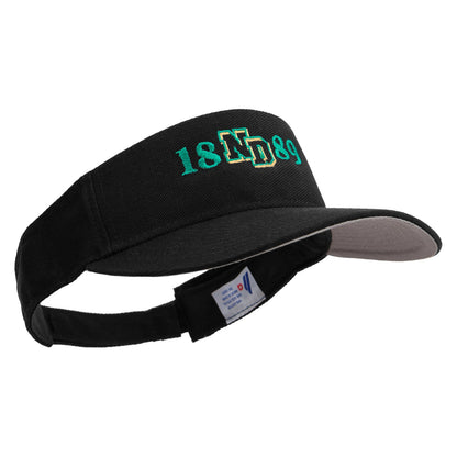 North Dakota Embroidered Cotton Sports Visors