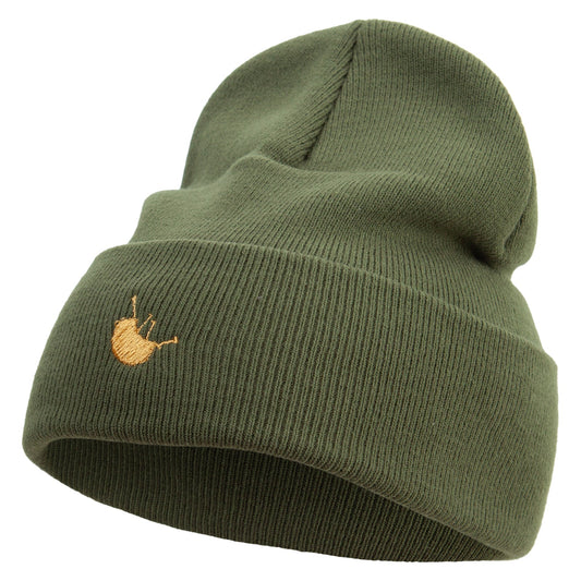 Made in USA Bagpipes 12 Inch Solid Knit Cuff Long Beanie
