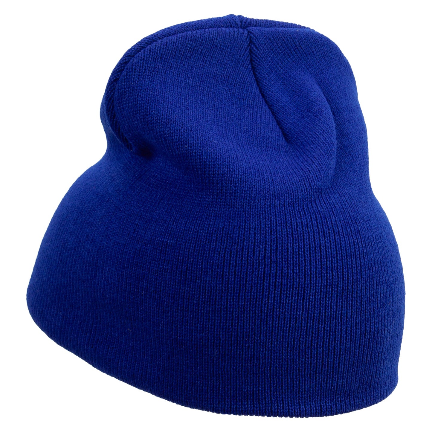 Switzerland Edelweiss Flower Embroidered 8 Inch Short Beanie