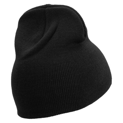 Switzerland Edelweiss Flower Embroidered 8 Inch Short Beanie