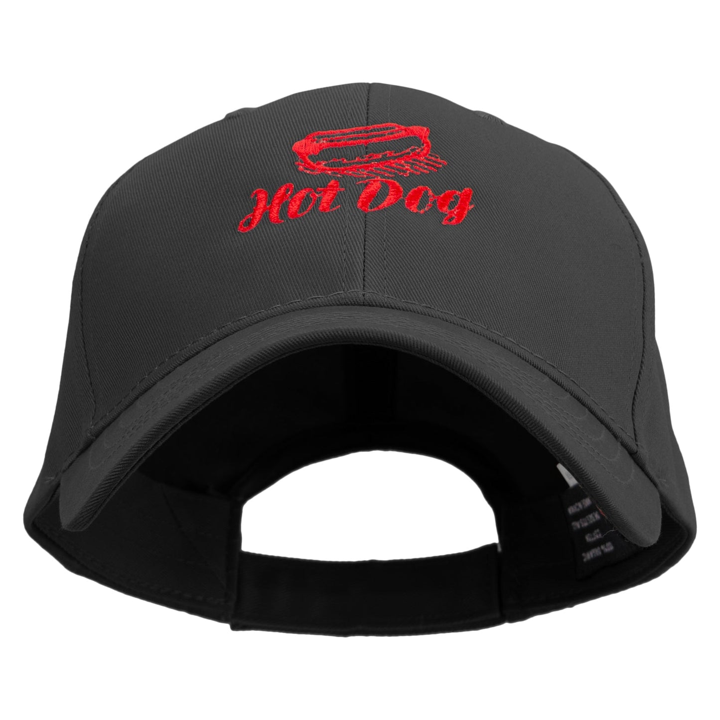 Hot Dog Icon Embroidered Low Profile Organic Cotton Cap