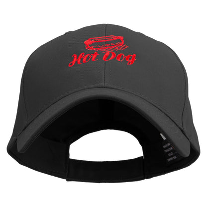Hot Dog Icon Embroidered Low Profile Organic Cotton Cap