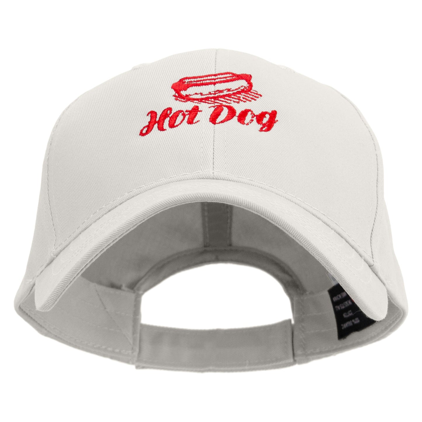 Hot Dog Icon Embroidered Low Profile Organic Cotton Cap
