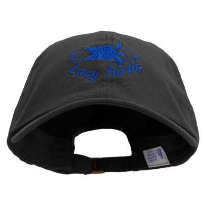 Lazy Turtle Surf Club Embroidered Normal Dyed Washed Caps