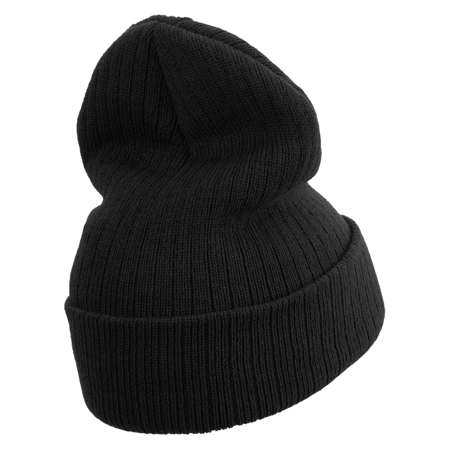 Made in USA Golden Mammoth Logo Embroidered Heavy Ribbed Cuff Beanie
