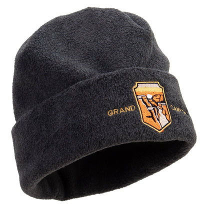 Grand Canyon Landmark Logo Embroidered Big Size Reversible Micro Fleece Cap