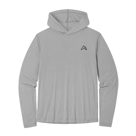 AllTrails × Stio Men's Divide Hooded Pullover - Moon Dust Heather