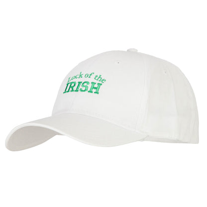 Luck of the Irish Embroidered Solid Cotton Low Profile Cap