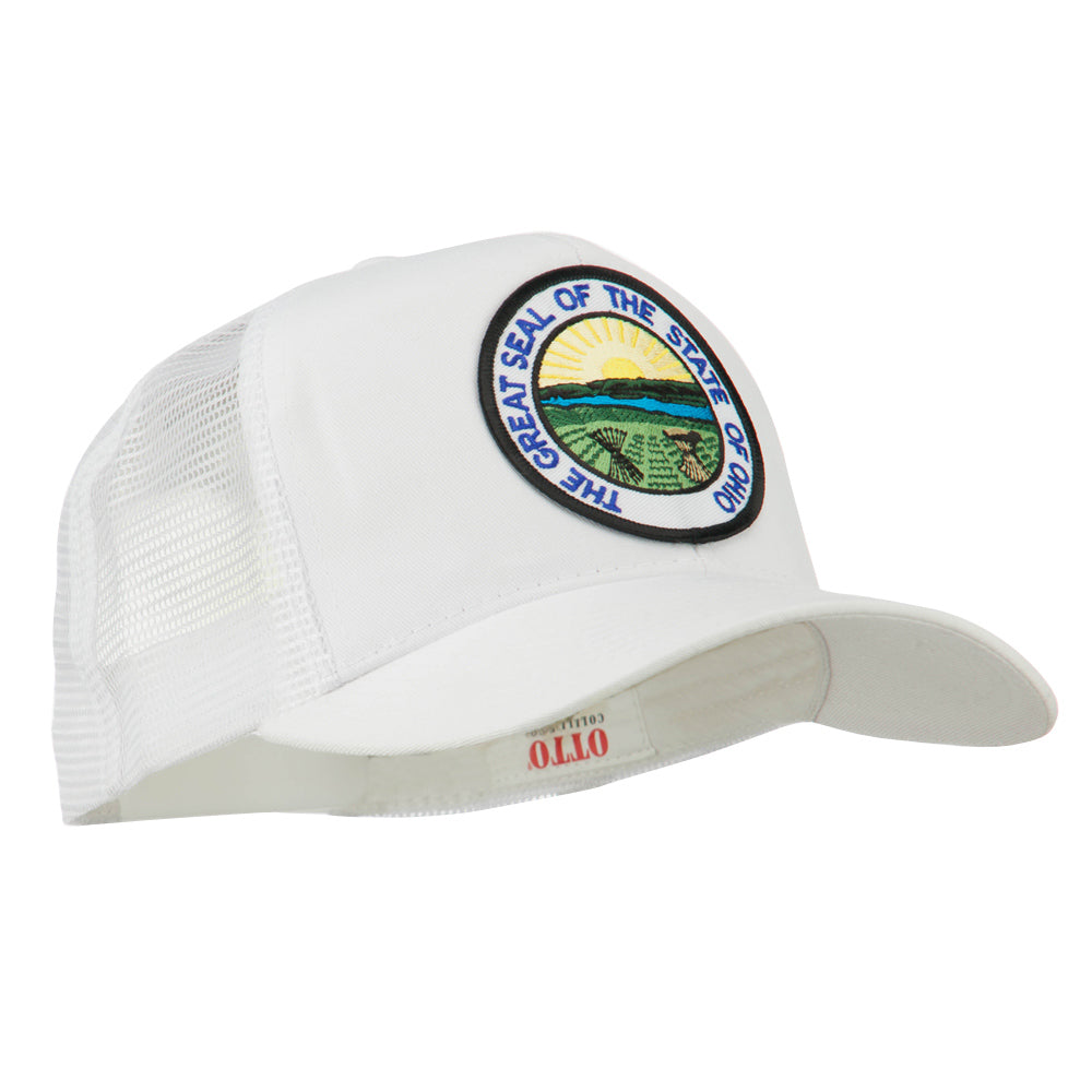 Ohio State Seal Patched Mesh Cap