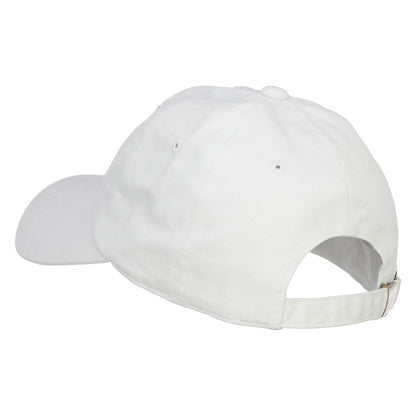 Clock with Decorations Embroidered Unstructured Cap