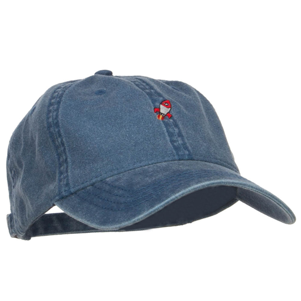 Mini Rocket Embroidered Washed Cap