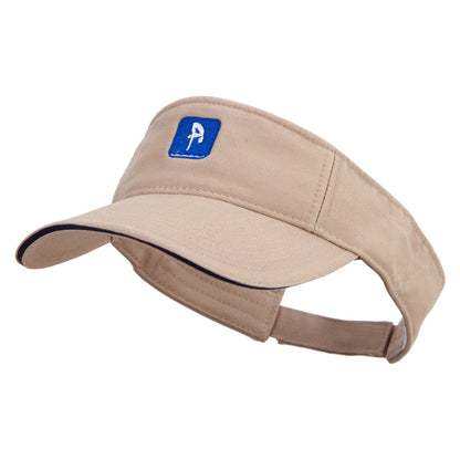 Diver Icon Embroidered Prostyle Cotton Twill Washed Visor