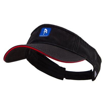 Diver Icon Embroidered Prostyle Cotton Twill Washed Visor