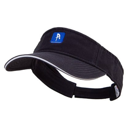 Diver Icon Embroidered Prostyle Cotton Twill Washed Visor